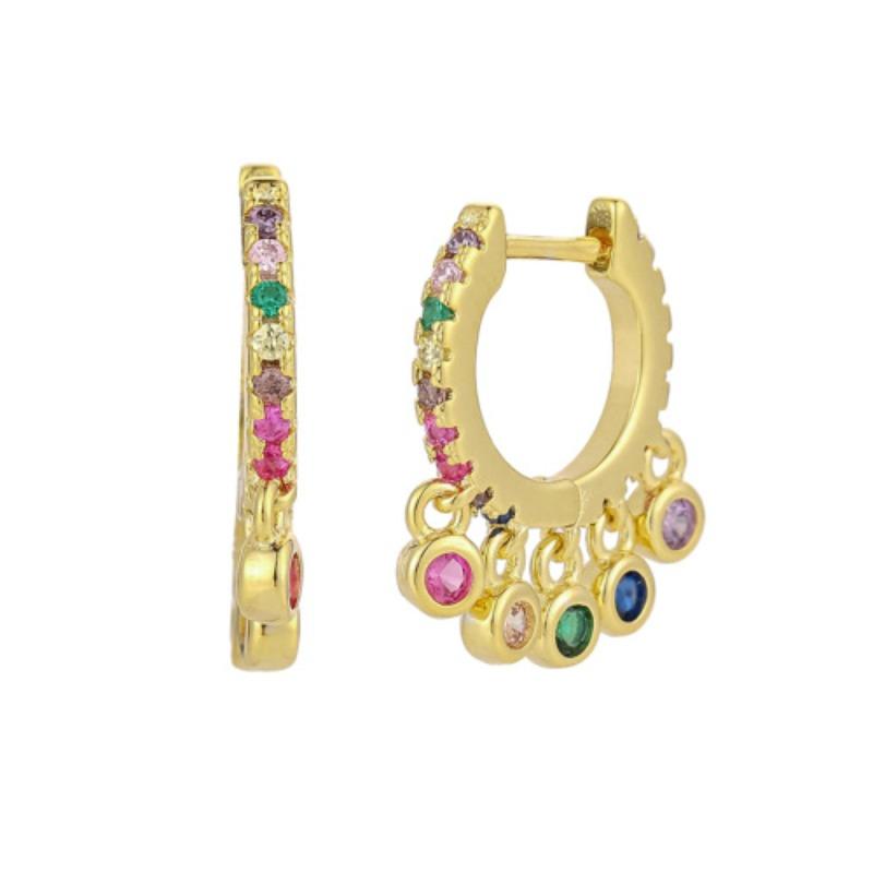 Fashion Snake-shaped Willow Leaf Chain Earrings - Unique and Versatile Ear Jewelry - Heart-shaped Round Beads Ear Decorations