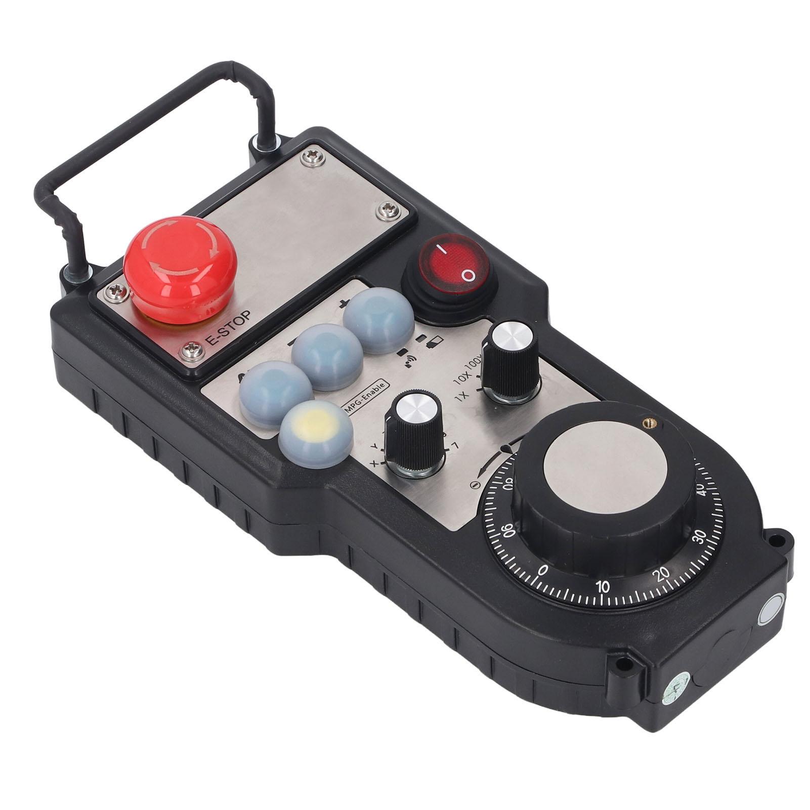 Volant Manuel CNC Sans Fil 7 Axes Sans Obstacle Distance 50m Kit Volant Manuel MPG Sans Fil et Récepteur avec Arrêt d'Urgence