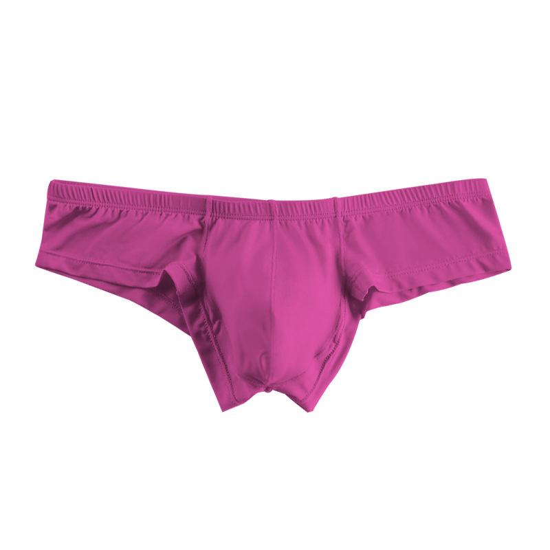 Men Erotic Clothing Modal Men's Triangle Pants Solid Color Bikini Low Waist Hip Clip Non Marking Underwear Sports Comfort Breathable Pants Underwear