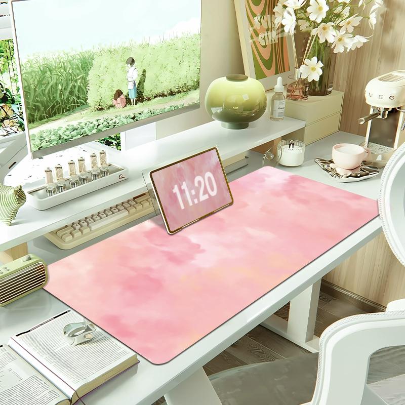 Simple Watercolor Green Gradual Change Mouse Pad Oversized S Computer Desk Table Pad Keyboard Pad