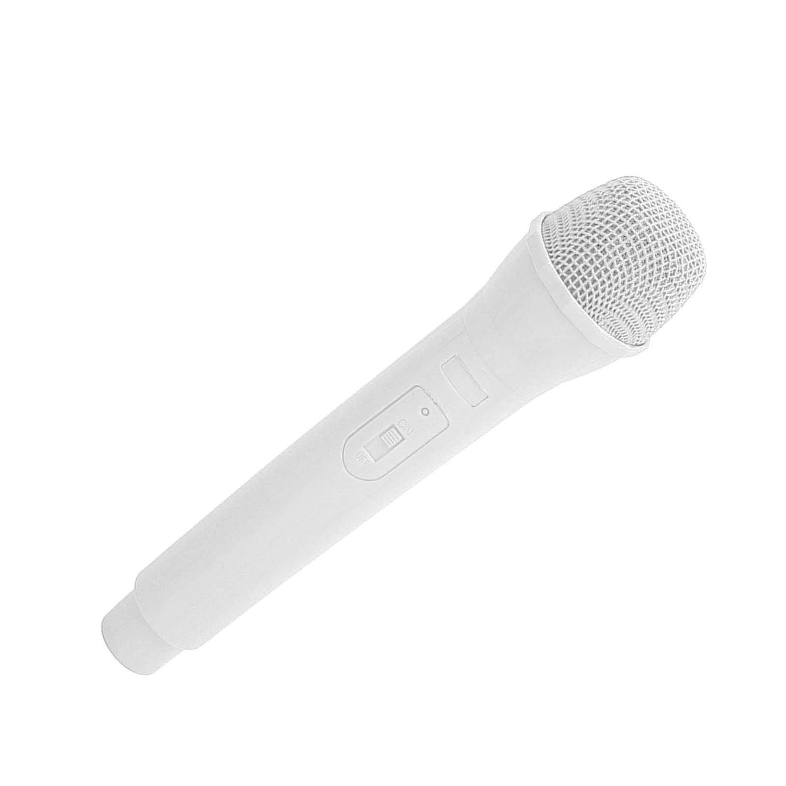 

Pretend Play Microphone Toy Portable Smooth Bottom Realistic ABS Plastic Microphones Props for