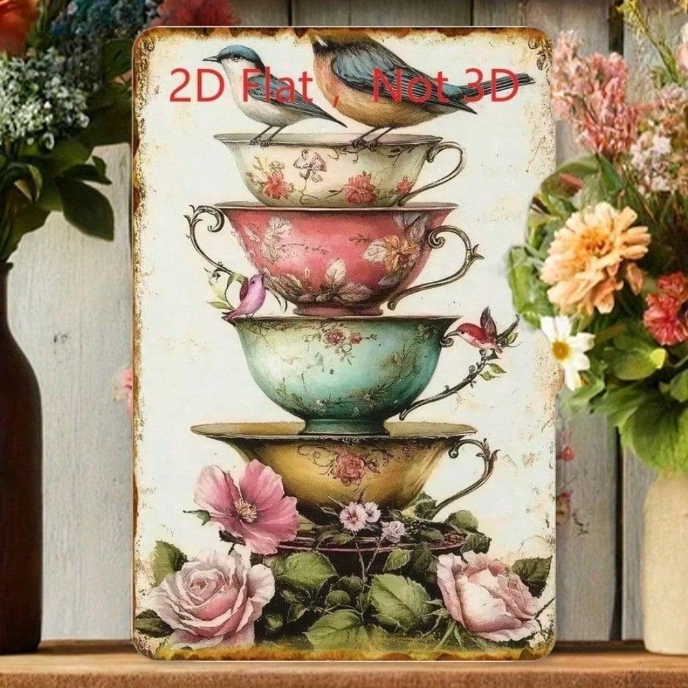Vintage Metal Sign/Kitchen, Coffee, Bar, Cafe Wall Decor, Interior