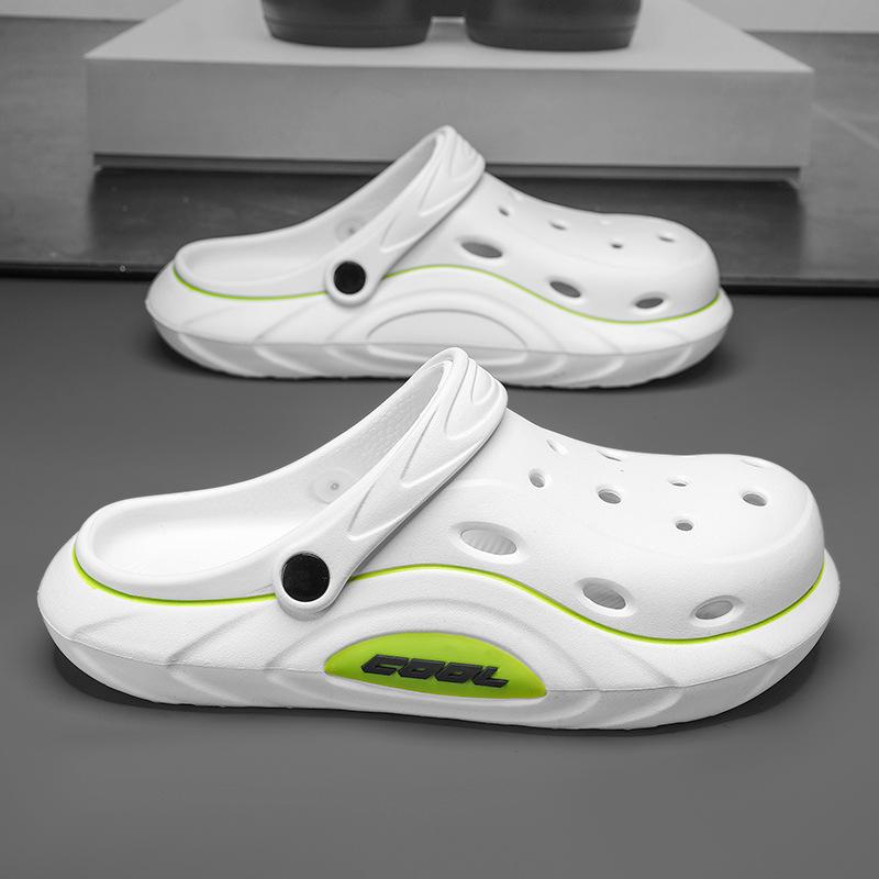 

Баотоу Тапочки Мужские Носят Нескользящие Сандалии Спортивные Для Вождения Прохладные Тапочки Двойного Назначения Обувь с Отверстиями 44-45