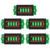 1S 2S 3S 4S 5S 6S 7S 8S 1-8S Lithium Battery Capacity Indicator Module 4 Sections Green LED Display Tester Li-po Li-ion (5 Pack)