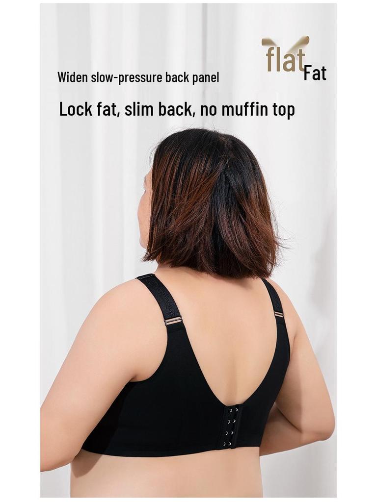 Plus Size Full Coverage Minimizer Bra with Side Support for Large Busts