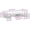 Outdoor Sofa Set 11 pcs Natural & Cream Solid Acacia Wood