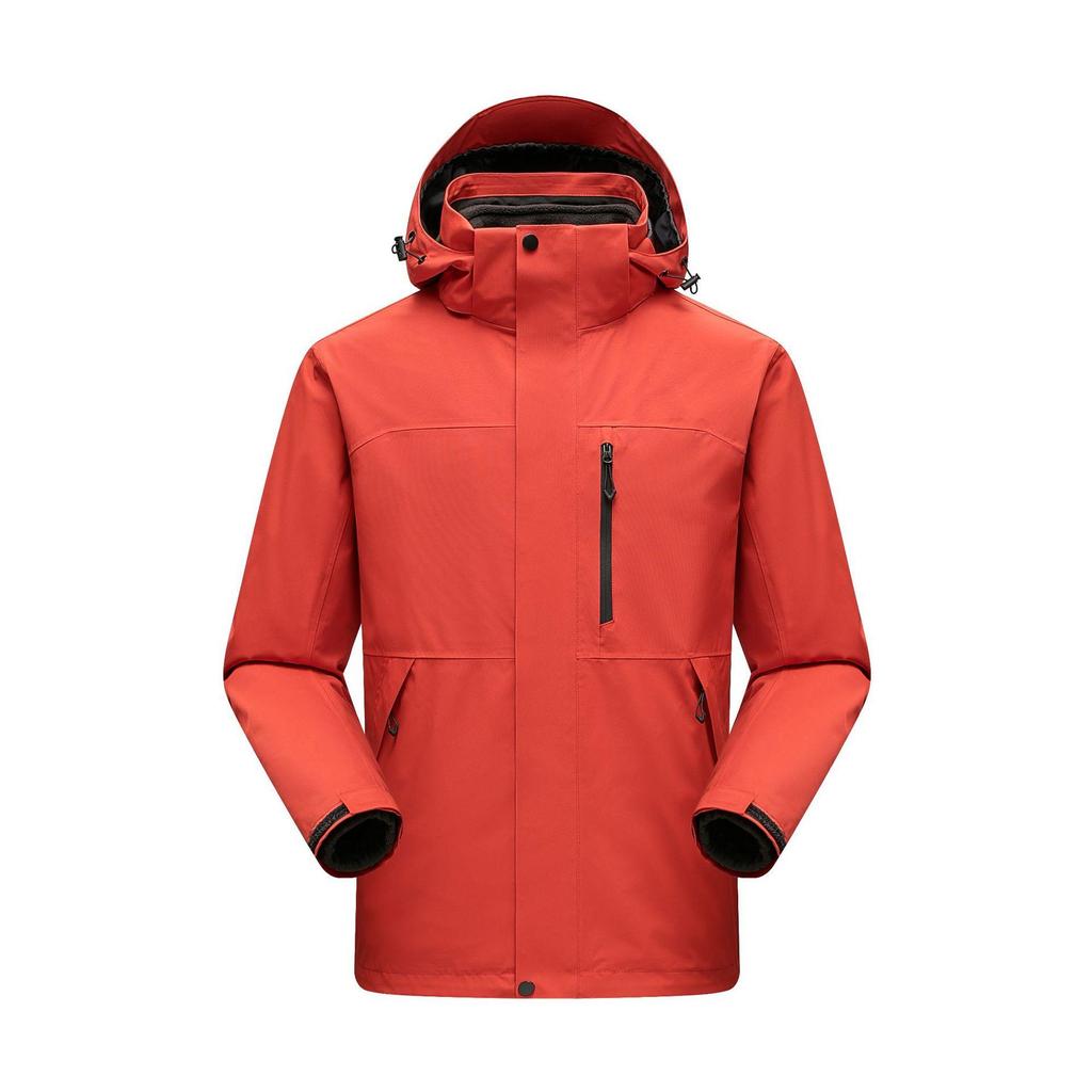 Niaojia's Same Style Outdoor Jacket Three-in-one Men's Technical Fabric Windproof and Coldproof True Burst Rain Waterproof Jacket for Men