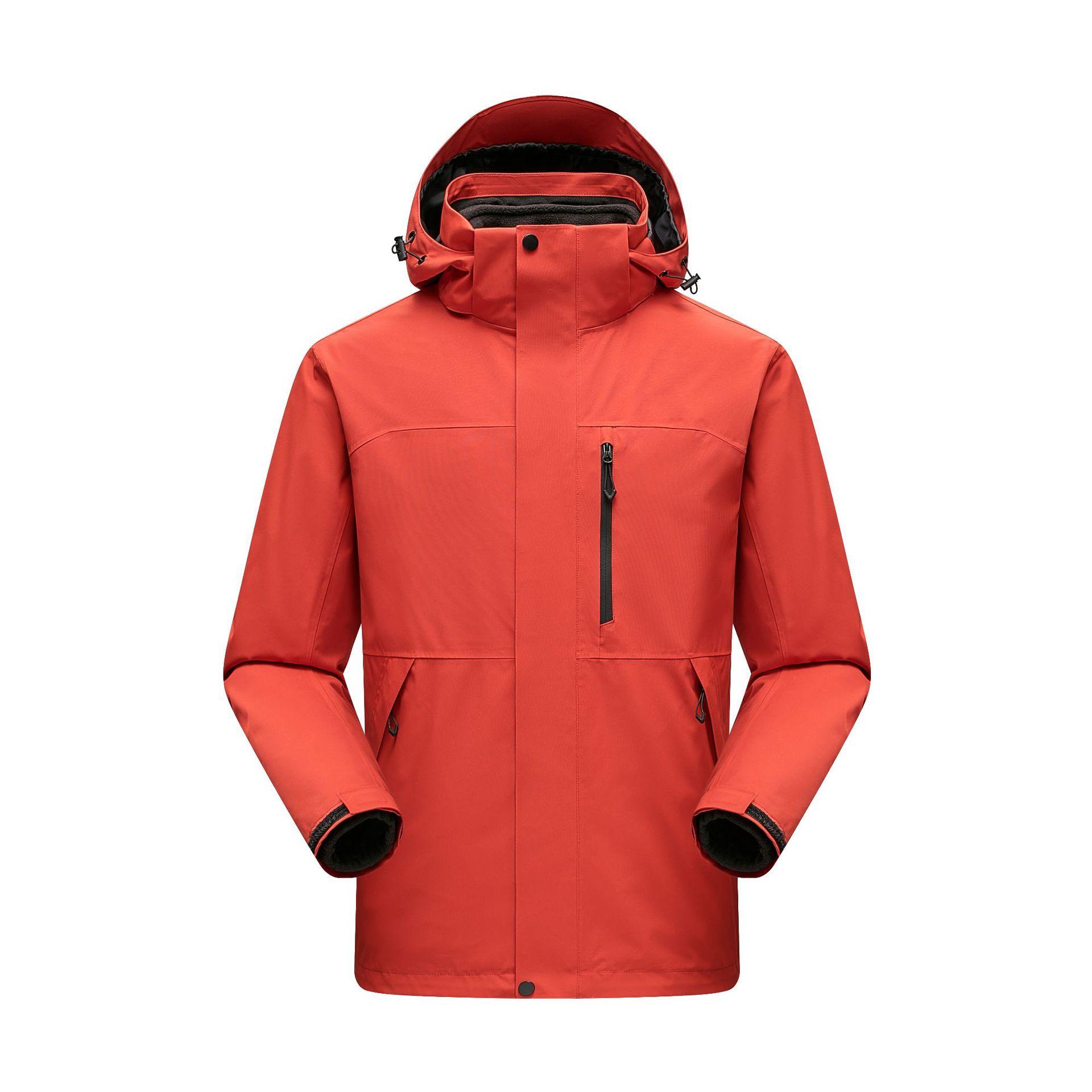

Niaojia s Same Style Outdoor Jacket Three-in-one Men s Technical Fabric Windproof and Coldproof True Burst Rain Waterproof Jacket for Men M