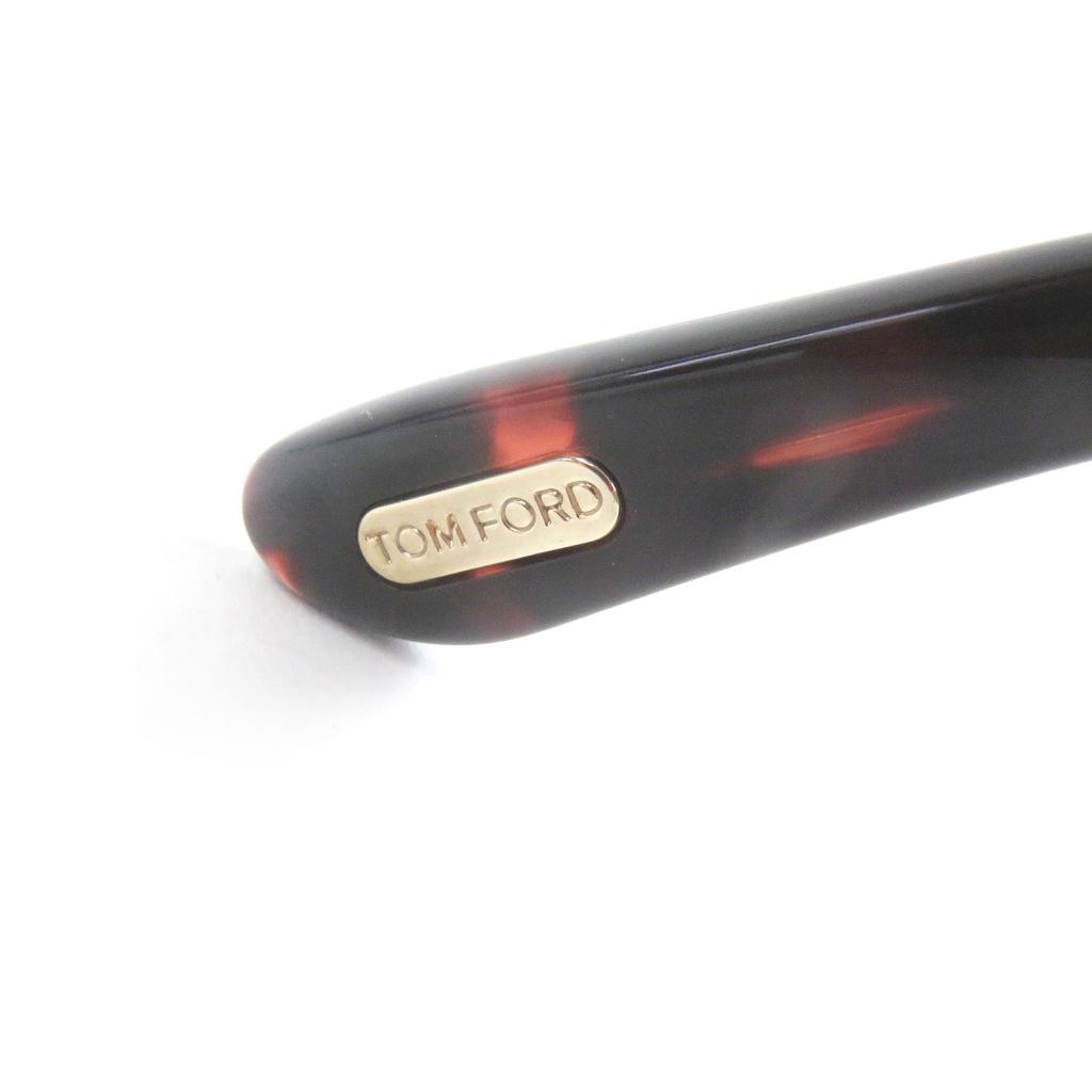 Excellent TOM FORD Glasses Marble Pattern Wellington Pink Clear Brown Mens TF5878-B Used