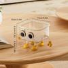 Creative Desktop Trash Can Transparent Cartoon Storage Box Makeup Sundries Bucket Organizer Holder Case