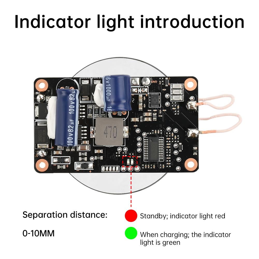 DC 12-96V 20W Kabelloser Lade-Sender-Modul für DIY-Autos/Elektrofahrzeug-Modifikation Schnelllade-Leiterplatte