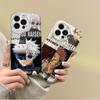 New Jujutsu Kaisen Satoru Gojo Anime Phone Soft Case for iPhone 16 15 14 ProMax 13 12 11 8 7 Plus X XR XS Max TPU Silicone Cover