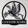 Custom Metal Wall Art, Bird Shape Matte Finish, Personalized Home Decor, Reusable Gift