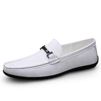 Men's Shoes Spring Foot Cover Doudou Shoes One Pedal Driving Shoes Spring Flat Bottom Loafer Small Leather Shoes Large Size Casual Shoes