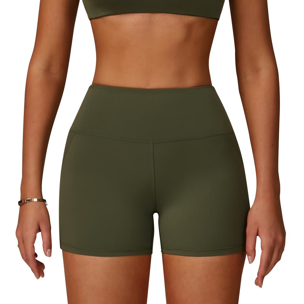 New Cloud Inspired High Waisted Yoga Shorts, Quick Drying, Hip Lifting, Wrap Around Shorts, Outdoor Running and Fitness Shorts for Women