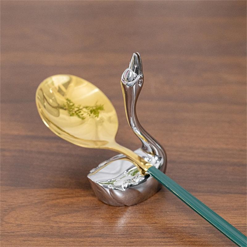 Zinc Alloy Tableware Storage Rest Decorative Animal Shape Chopsticks Spoon Forks Stand Kitchen Dining Essential