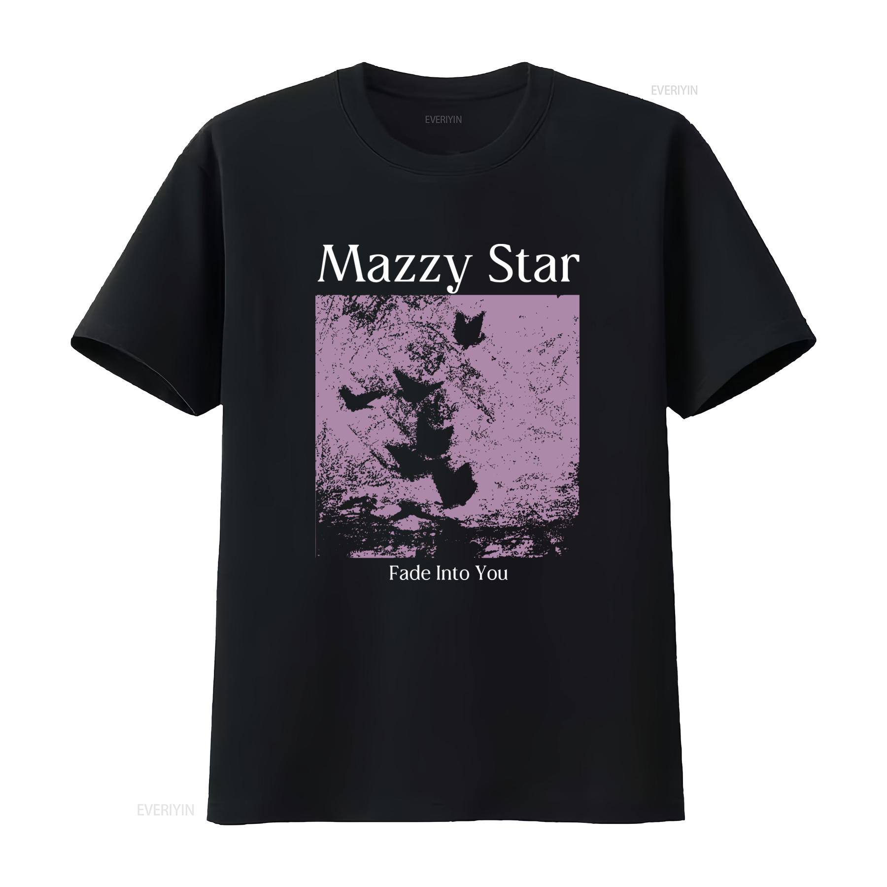 

Mazzy Star Fade into You 90s Alternative Rock Music T Shirt vintage Washed Casual Soft streetwear Stretched Slightly 4XL