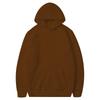 Unisex Fleece-Lined Thick Hooded Jacket - Solid Color, Trendy Autumn/Winter Style, Custom Logo Printing
