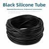 1Pcs ID2-6mm Flexible Rubber Hose Black Water Pipe Durable Garden Pipe  for Garden Water Pipe