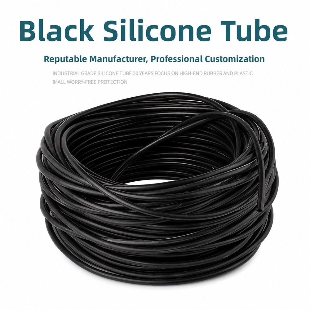 1Pcs ID2-6mm Flexible Rubber Hose Black Water Pipe Durable Garden Pipe  for Garden Water Pipe