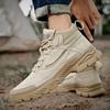 Men's High Top Shoes Plush Style Men's Outdoor Hiking Shoes Trend Men's Work Clothes Shoes Thick Soled Men's Casual Shoes