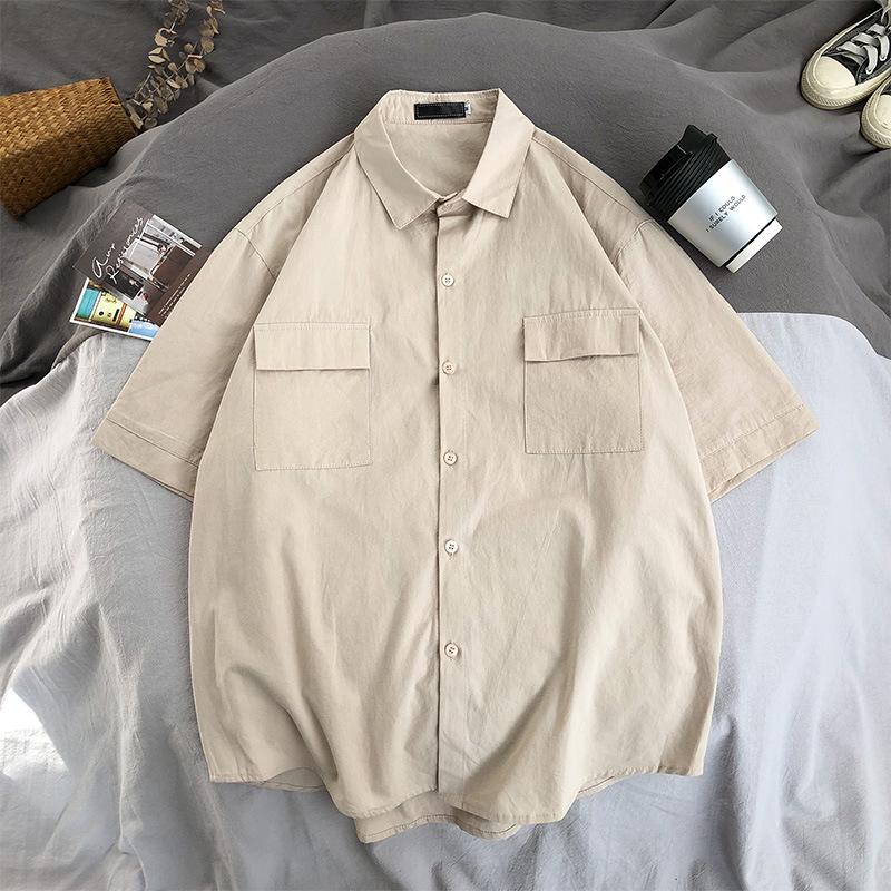 Korean Style Men's Summer Short-Sleeved Trendy Casual Shirt