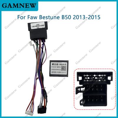 Car 16pin Wiring Harness Adapter Canbus Box Decoder Android Radio Power Cable For Faw Bestune B50 2013-2015 YQBT-RZ-05