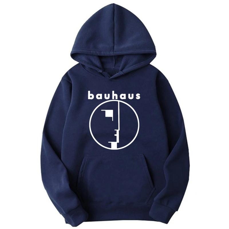 Men's Hoodie Bauhaus Post Punk Goth Rock Crew Neck Graphic Printed Sweatshirt Fashion Casual Plus Size Women Pullover Hoody