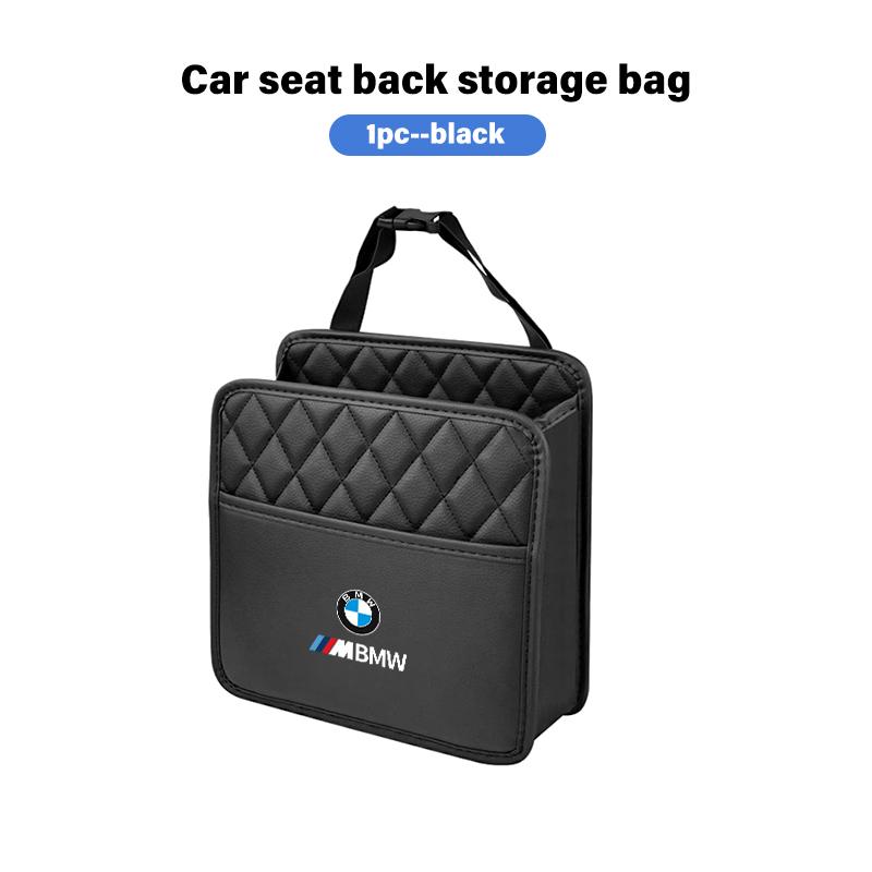 

Car Seat Back Hanging Storage Bag Tissue Water Cup Holder Auto Accessories For BMW G30 G20 M3 M5 E91 E92 E93 E36 E70 X3 X4 X5 X1
