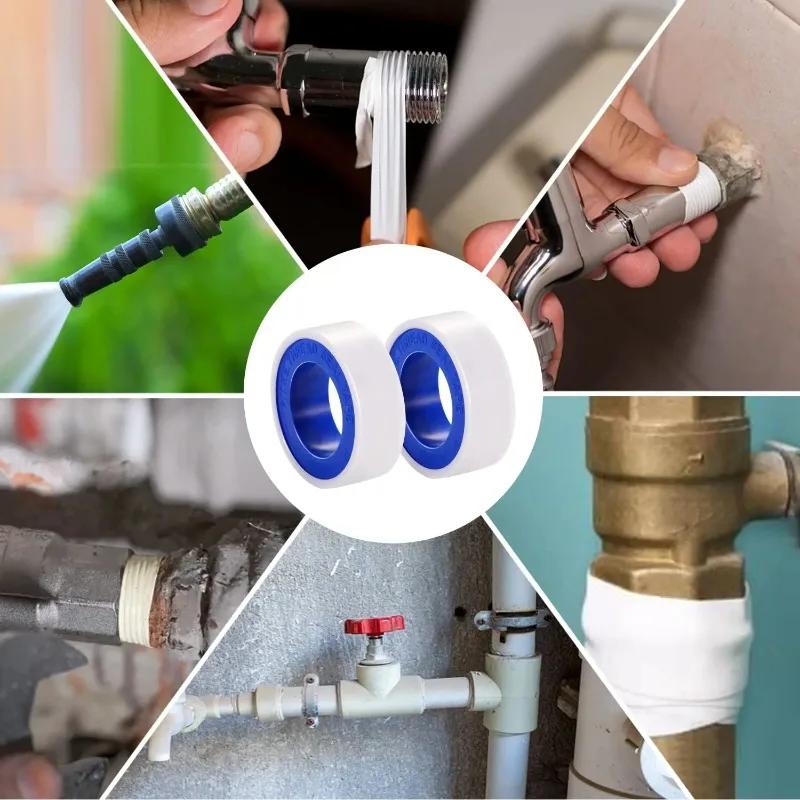 PTFE Tape Plumbers Waterproof Sealant Plumbing Tape for Shower Head Repairing Home Bathroom Water Pipe Stop Leaks Sealing Tool