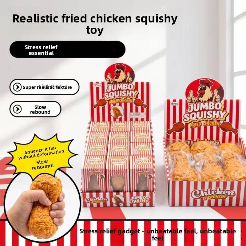 Juguete de Alivio del Estrés de TPR con Forma de Pata de Pollo para Niños y Adultos