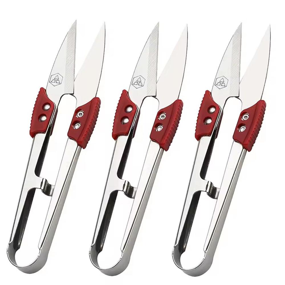 U-thread Scissors Stainless Steel Thread Scissors Cutting and Sewing Scissors Cross Stitch Scissors Embroidery Scissors 1/3/5pcs