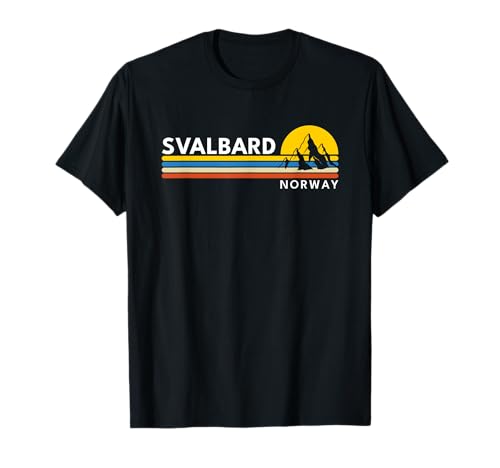 Svalbard Norway Vintage Retro Souvenirs T-shirt