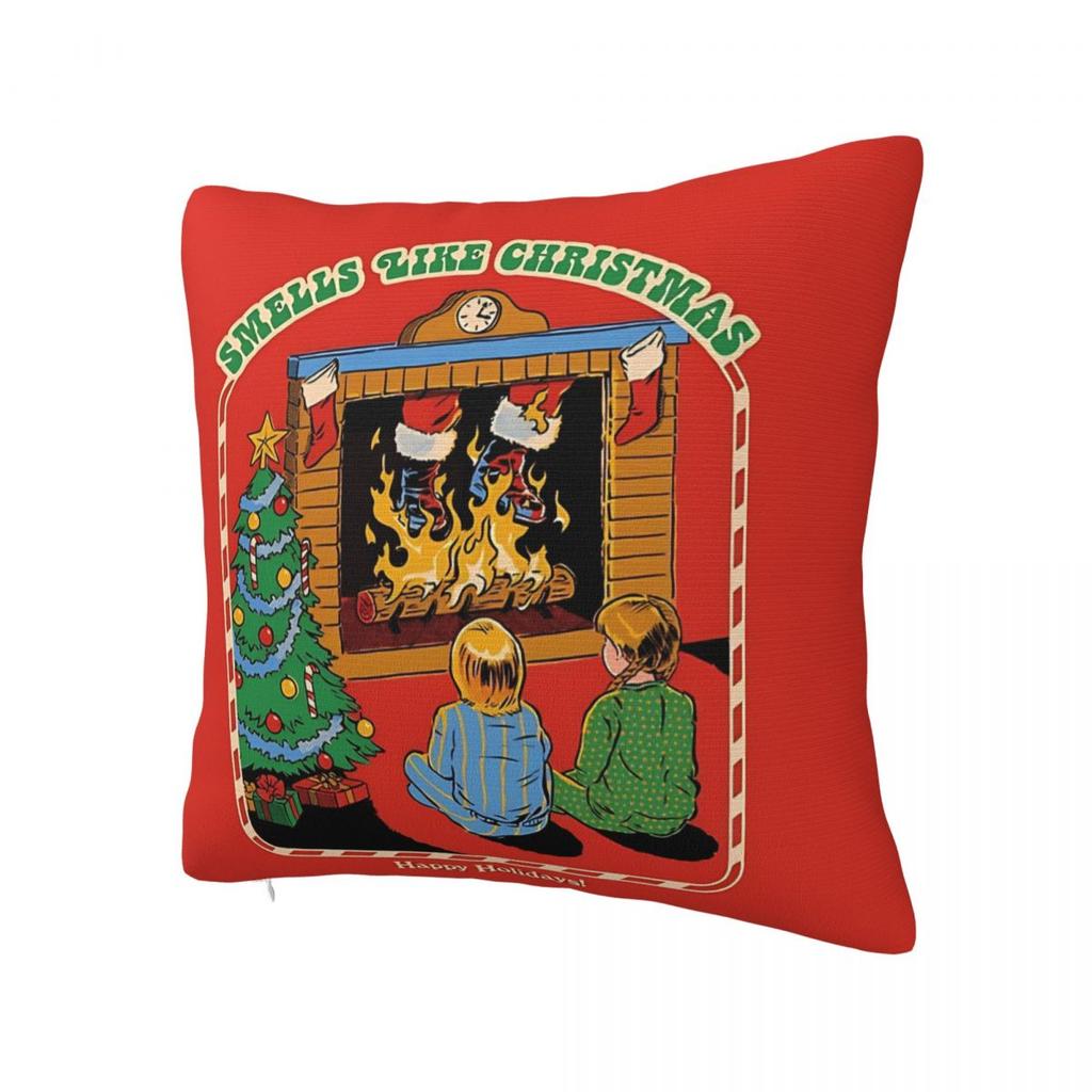 Christmas Humor Pillow Cover Soft Pillow Case Cushion Cover Vintage Printed Pillowcases For Sofa Car Home Decor