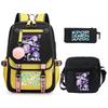 Demon Hunters Peripheral Printing Children's Fashion Backpack Cross-border Large Capacity Primary and Secondary School Student Leisure School Bag Set