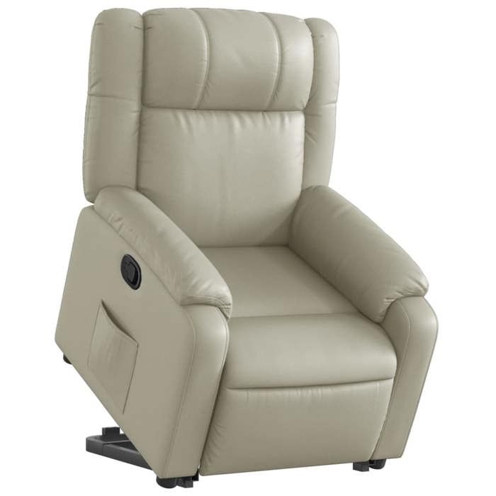 VidaXL Recliner, Relaxation Chair with Backrest, Seat with Armrests, Living Room TV Armchair, Modern, Cream 3205151