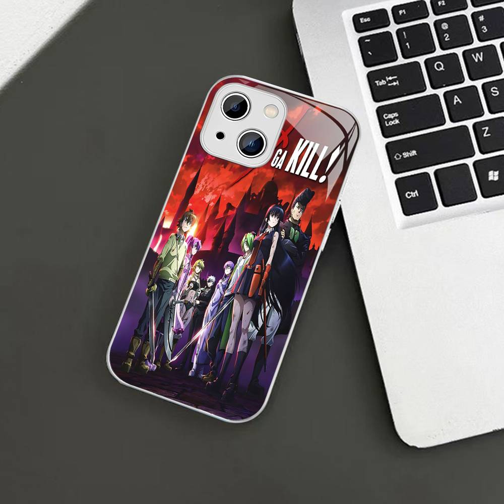 Japanese Anime Akame Ga KILL Tempered Glass For Iphone 14 13 12 11 Pro Mini XS MAX 14Plus X XS XR Cover