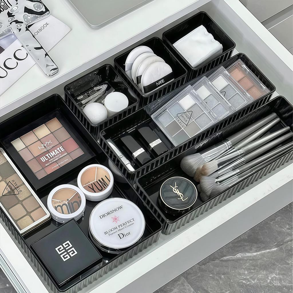 Drawer Divider Makeup Organizer Box for Desk or Dorm.