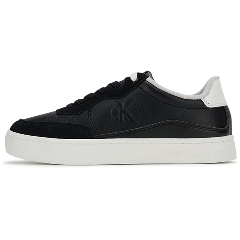 

Calvin Klein Винтажные джинсовые кроссовки пэчворк на толстой подошве, низкие, мужские кроссовки, черно-белые YM01153-0GM 41