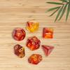 7 Acrylic Dice Amusement Toys D4-d20 Polyhedral Set Multi-sided for Math Teaching Games