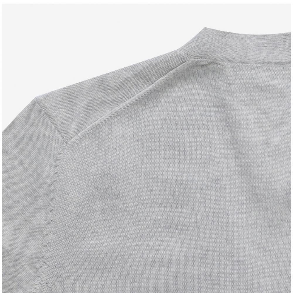 MaiSon KitSune Mm00509kt1036 H120 Bold Fox Head Patch V Neck Men S Cardigan