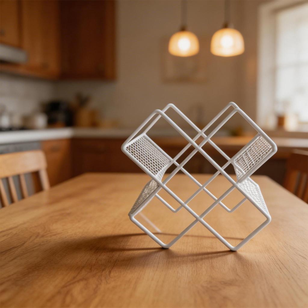 Adaptable Kitchen Needs Desktop Wine Holder Wine Rack Wrought Iron Storage