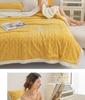 Lambswool & Taffeta Plush Multicolor Blanket - Ideal for Office, Autumn, Winter & All Seasons