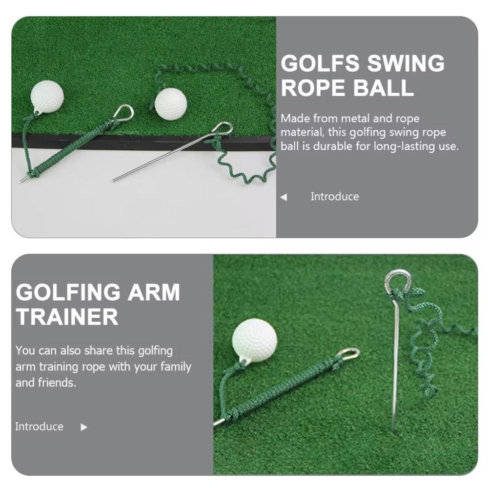 Training Aid Golf Driving Ball Swing Hit Training Rope Ball Portable Rope Golf Balls For Beginner