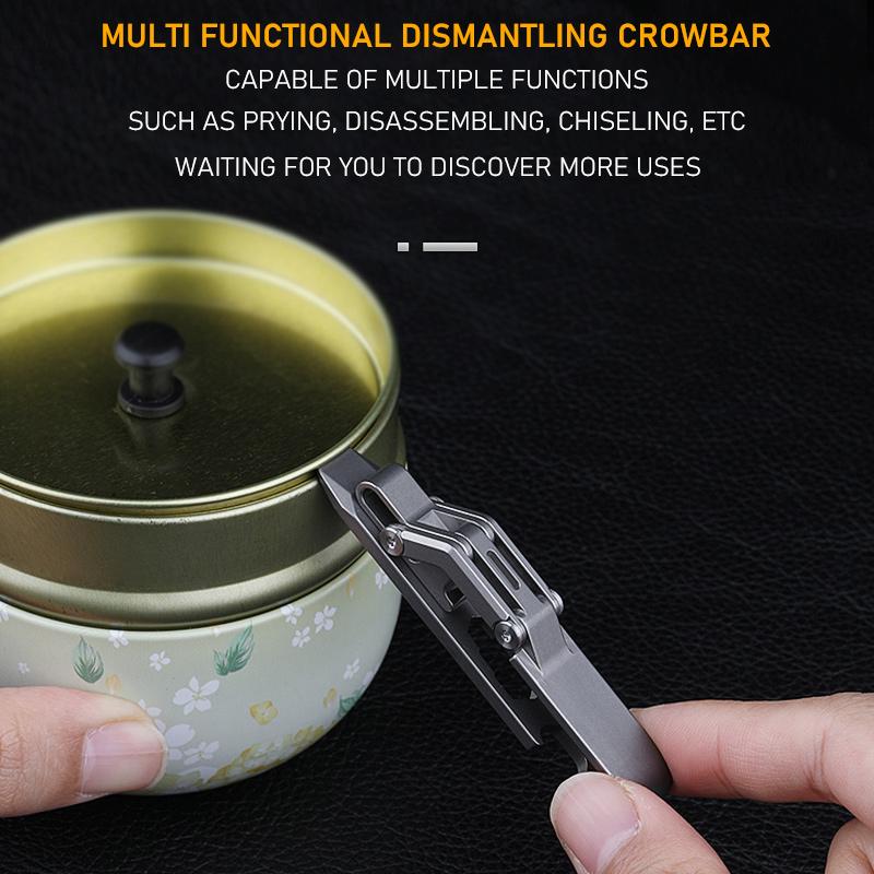 Titanium Alloy Car Keychain Belt Bucklemultifunctional Lightweight Anti Loss Universal Pants Style Keychain