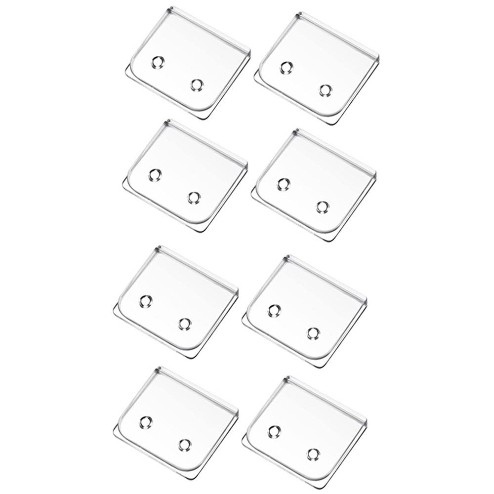 2/4/6/8 Stück Transparenter Vorhangverschlussclip Winddichte Vorhangbefestigungsschnalle Toiletten-Vorhang