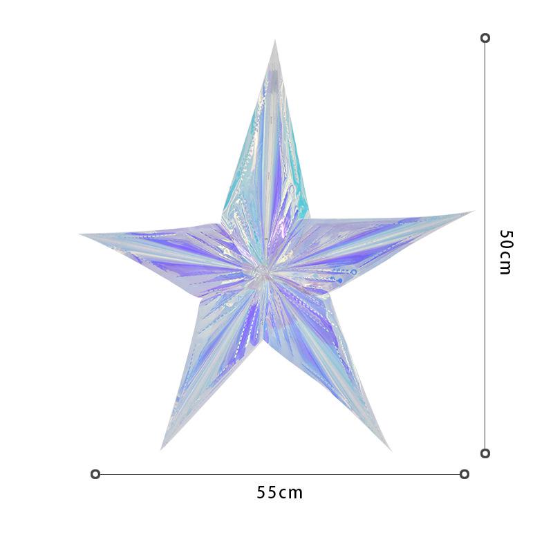 Colorful Neon Star Lace Pendant for Celebrations