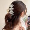 13cm Chiffon Bead Tassel Hair Claw Jaw Elegant Fairy Butterfly Hair Clip Crab Girls Large Hairpins For Women Hair Accessories Headwear