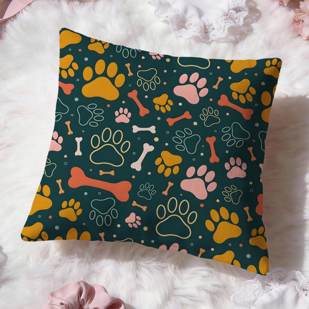 Cute Cartoon Texture Cushion Cover Premium Comfort Reversible Pillow Cove Two in One Design for Any Room Car Interior