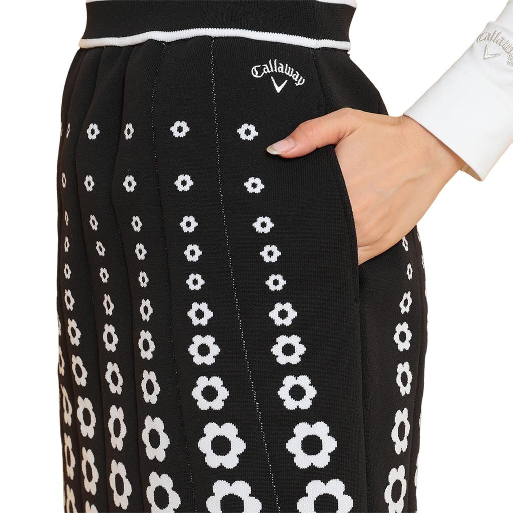 Callaway Knit Skirt Golf C24228206 Women's (Floral Jacquard) / / 1010_Black